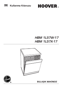 Kullanım kılavuzu Hoover HBM 1L57W-17 Bulaşık makinesi