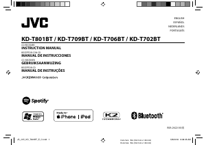 Manual de uso JVC KD-T706BT Radio para coche