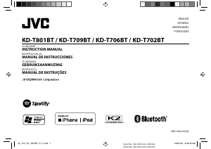 Manual JVC KD-T702BT Auto-rádio