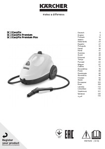 Manual de uso Kärcher SC 2 EasyFix Premium Limpiador de vapor