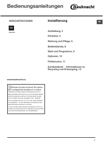 Bedienungsanleitung Bauknecht TKY 8B L Trockner