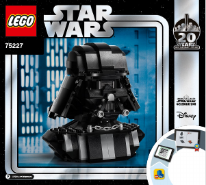 Handleiding Lego set 75227 Star Wars Darth Vader buste