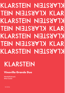 Manual Klarstein 10032034 Vinovilla Grande Duo Wine Cabinet