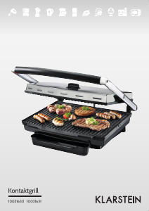 Manuale Klarstein 10031630 Grill a contatto