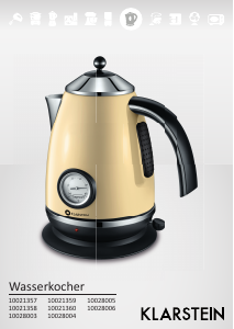 Manual Klarstein 10028004 Kettle