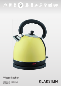 Manual Klarstein 10029861 Kettle