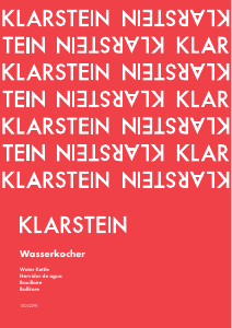 Manual de uso Klarstein 10032291 Hervidor