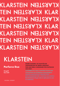 Manual de uso Klarstein 10033297 Parforce Duo Barbacoa