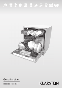 Manual Klarstein 10031525 Dishwasher