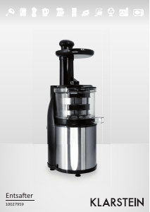 Manual Klarstein 10027959 Juicer