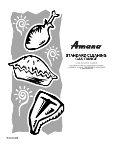 Manual Amana AGR4230BAW Range