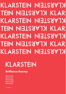 Manual de uso Klarstein 10031896 Brilliance Roomy Microondas