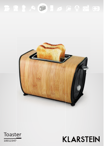 Manual Klarstein 10012347 Toaster