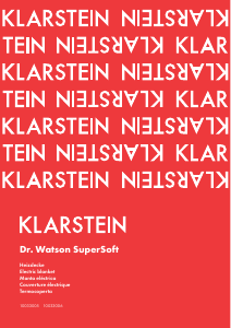 Manual de uso Klarstein 10033006 Dr. Watson SuperSoft Manta eléctrica