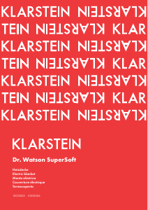 Manual de uso Klarstein 10033005 Dr. Watson SuperSoft Manta eléctrica