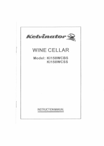 Manual Kelvinator KI150WCBS Wine Cabinet