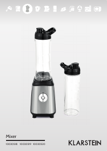 Handleiding Klarstein 10030519 Blender