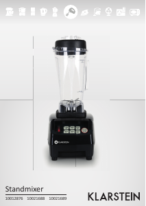 Handleiding Klarstein 10021688 Blender