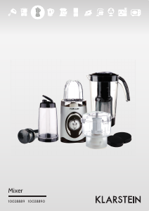 Handleiding Klarstein 10028890 Blender