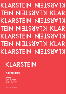 Manual de uso Klarstein 10032125 Placa