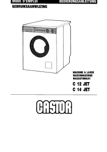 Handleiding Castor C12 Jet Wasmachine