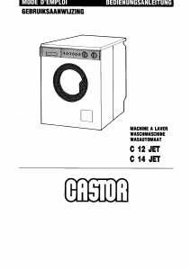 Handleiding Castor C14 Jet Wasmachine