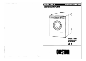 Handleiding Castor CS9 Wasmachine