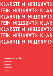Manual de uso Klarstein 10033212 Master Jerky 16 Deshidratador