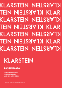 Mode d’emploi Klarstein 10031703 Passionata Machine à expresso