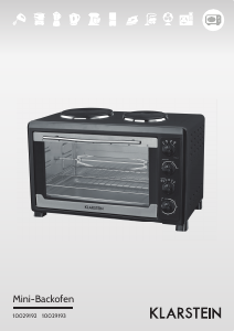 Manuale Klarstein 10029192 Mini Forno