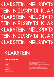 Manual Klarstein 10032820 Florentina IR Heater