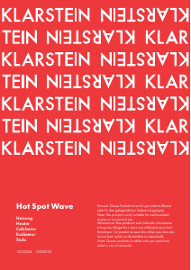 Manual de uso Klarstein 10033035 Hot Spot Wave Calefactor