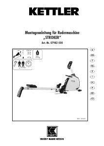 Manual de uso Kettler Stroker Máquina de remo