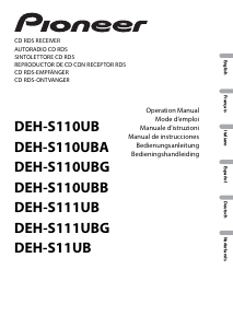 Manuale Pioneer DEH-S110UBB Autoradio