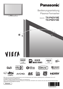 Bedienungsanleitung Panasonic TX-P50V10E Viera Plasma fernseher