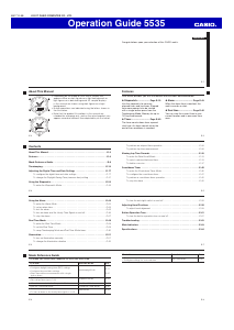 Casio best sale 5535 manual