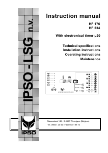 Handleiding IPSO HF176 Wasmachine