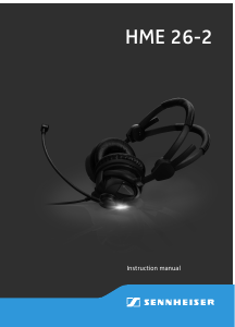 Manual Sennheiser HME 26-2 Headset