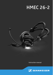 Manual Sennheiser HMEC 26-2 Headset