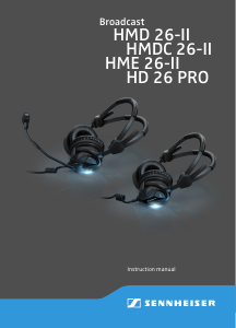 Manual Sennheiser HD 26 PRO Headphone