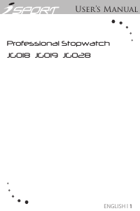 Handleiding iSport JG019 Stopwatch