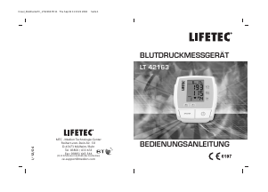 Bedienungsanleitung Lifetec LT 42163 Blutdruckmessgerät