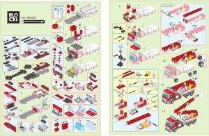 Handleiding Blocki set KB8053 MyFireBrigade Brandweerwagen