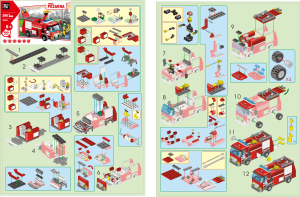 Manual Blocki set KB8054 MyFireBrigade Fire truck