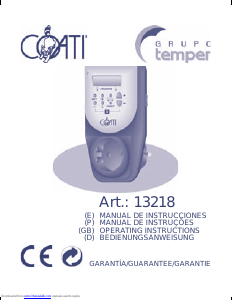 Manual Coati 13218 Time Switch