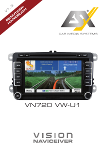 Bedienungsanleitung ESX VN720 VW-U1 Vision (Seat) Navigation