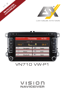 Bedienungsanleitung ESX VN710 VW-P1 Vision (Seat) Navigation