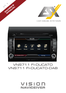 Manual ESX VNS711 FI-DUCATO (Peugeot) Vision Car Navigation