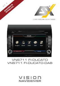 Handleiding ESX VNS711 FI-DUCATO (Fiat) Vision Navigatiesysteem