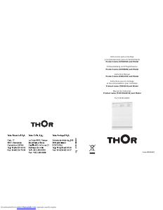 Manual Thor TLV1 66 BLANCO Máquina de lavar louça